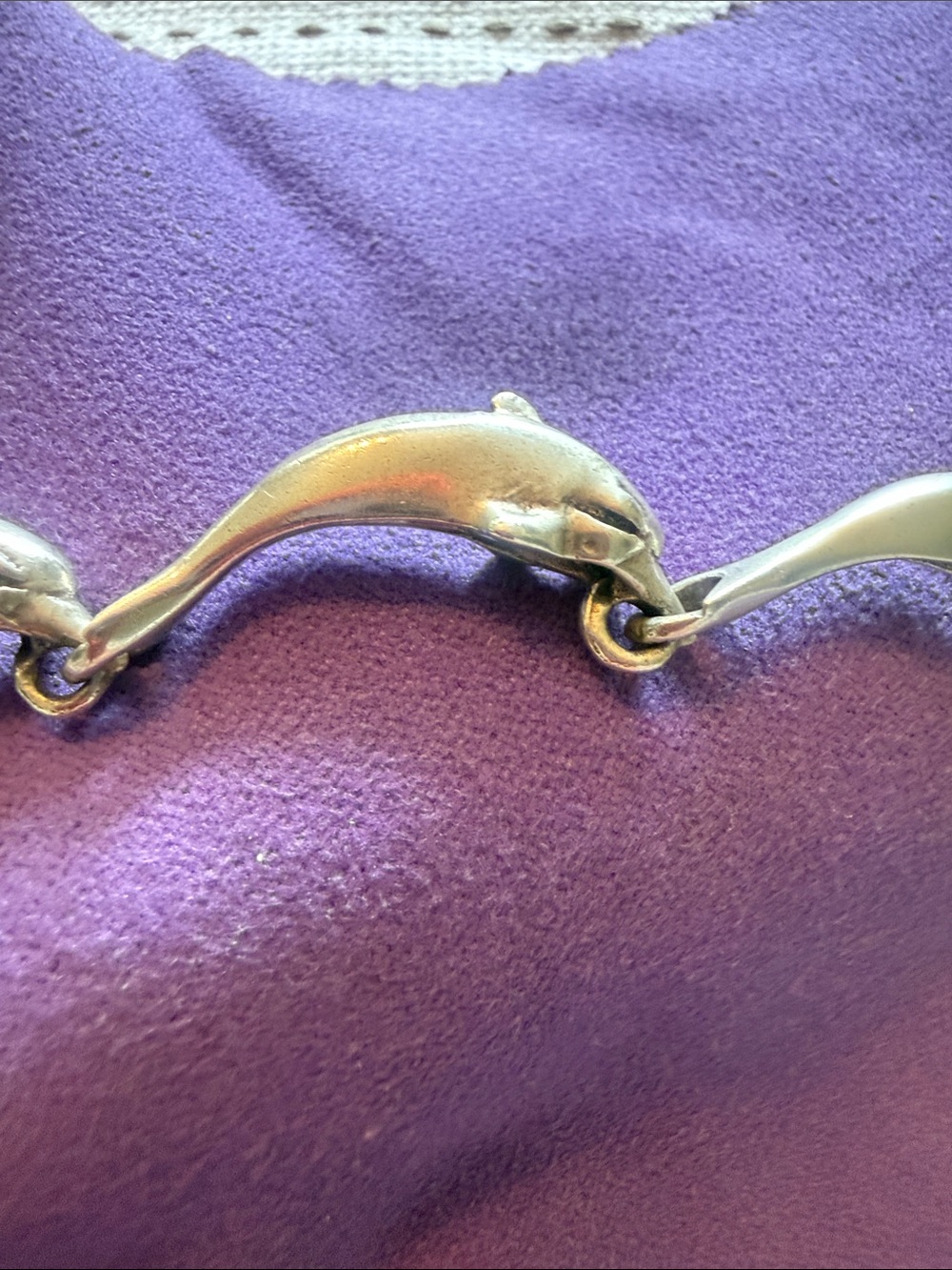 Sterling silver dolphins